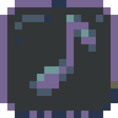 a pixel art icon of a musical note